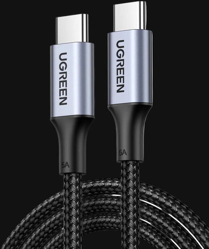 100W UGREEN USB-C cable on a white background